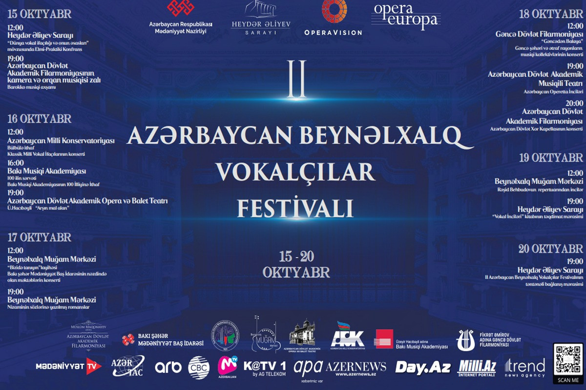 İkinci Azərbaycan Beynəlxalq Vokalçılar Festivalının bağlanış mərasimi olub